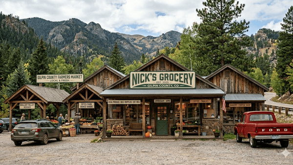 Gilpin County landscape near Rollinsville, Colorado