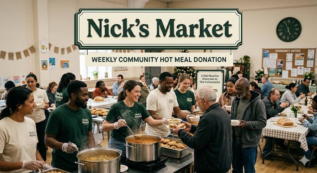 Weekly hot meal program